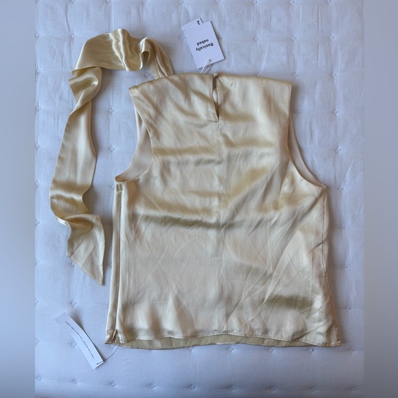 Reformation NWT 0 Norella Sleeveless Scarf Neck Top Silk - Picture 8 of 11